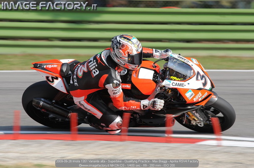 2009-09-26 Imola 1351 Variante alta - Superbike - Qualifyng Practice - Max Biaggi - Aprilia RSV4 Factory